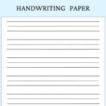 Handwriting Practice Paper Printable, Kids Writing Sheet Pertaining To Printable Lined Paper For Handwriting Practice