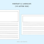 Handwriting Story Practice Paper Printable, Kids Draw Write Sheet Pertaining To Printed Landscape Lined Paper