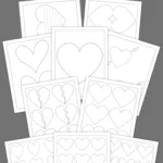 Heart Templates & Outlines | 55+ Free Printable Pdfs In Black And White Heart Lined Paper Printable