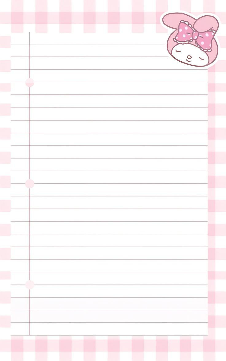 Hello Kitty Writing Paper within Hello Kitty Lined Paper Printable