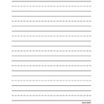 Highlighted Lined Paper Printable Write Beginner Paper Level 1 With Highlighted Lined Paper Printable