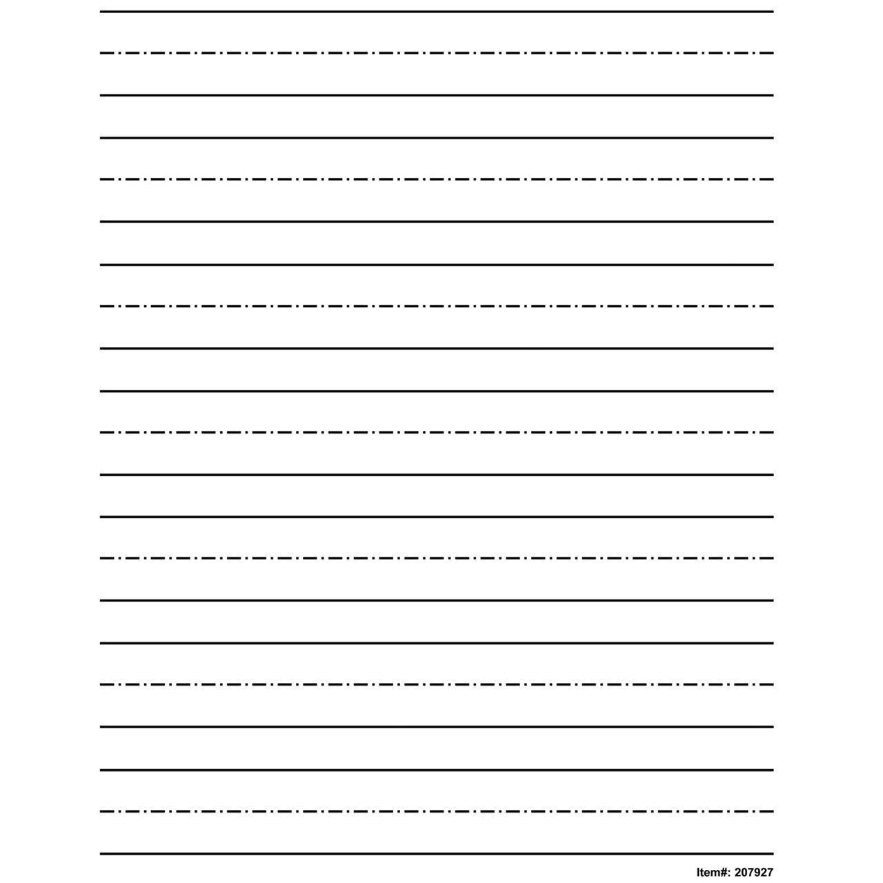 Highlighted Lined Paper Printable Write Beginner Paper Level 1 with Highlighted Lined Paper Printable