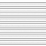Kindergarten Lined Paper / Kindergarten Writing Paper / Preschool Inside Printable Lined Paper Kindergarten
