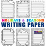 Kindergarten Writing Paper   Superstar Worksheets Within Free Printable Kindergarten Lined Paper
