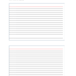 Kostenloses 4X6 Note Card Template With 4X6 Lined Paper Printable Template