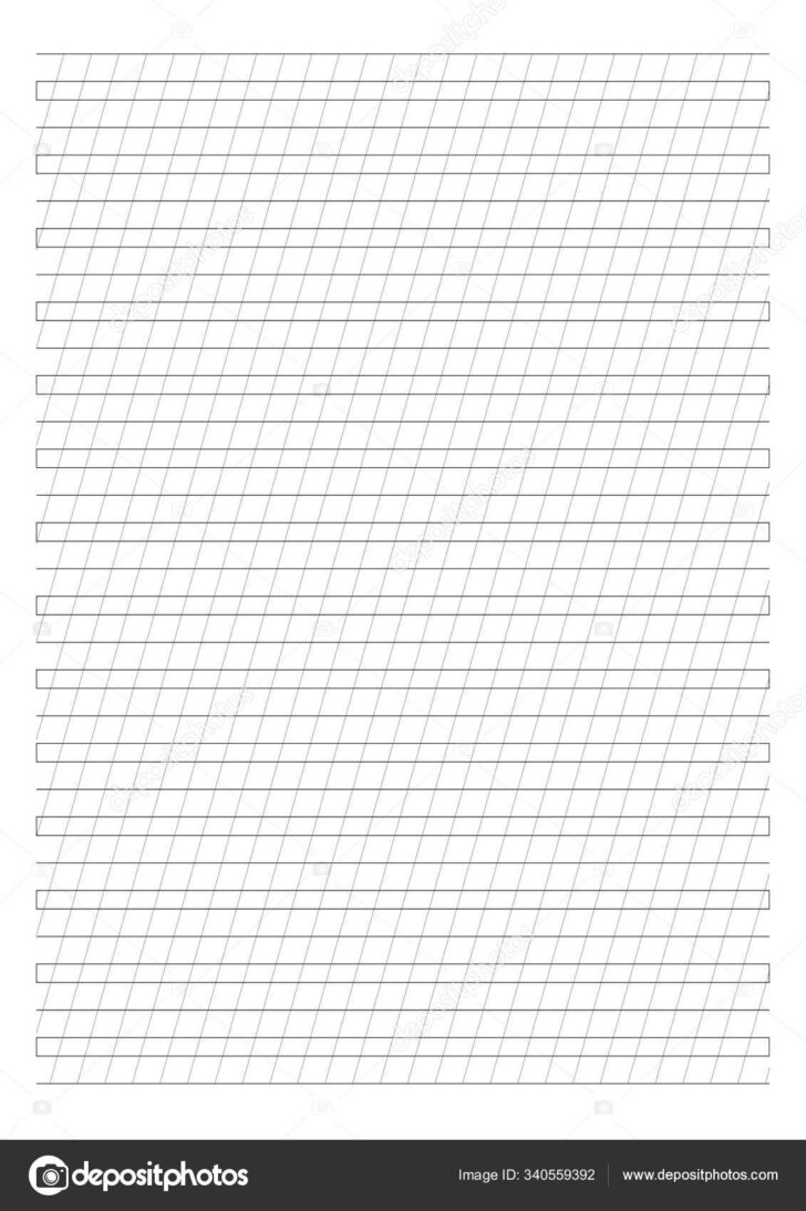 Printable Calligraphy Lined Paper