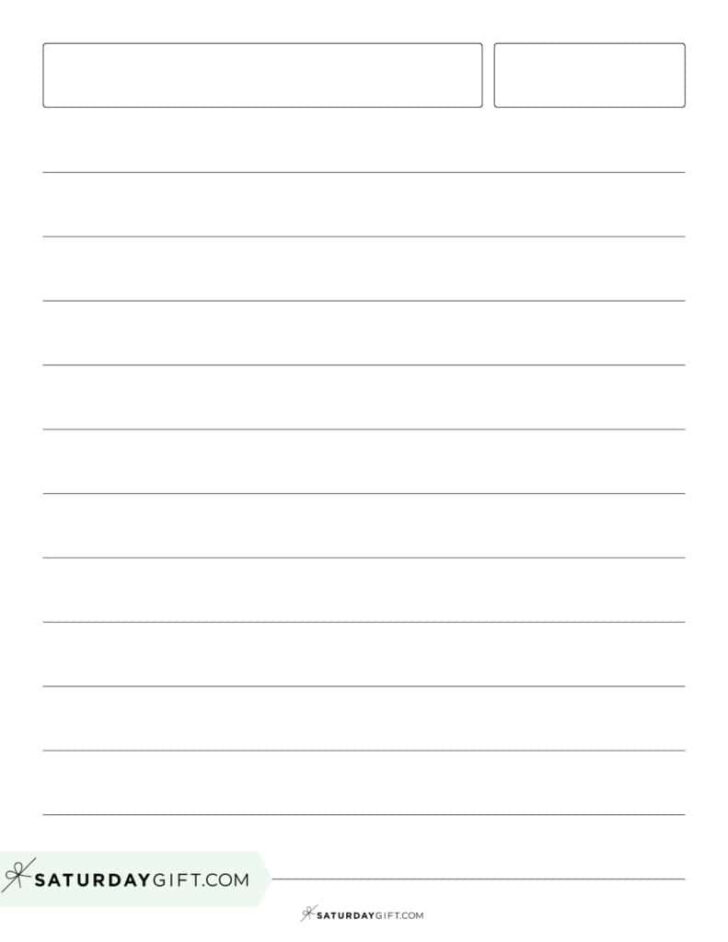 A4 Printable Lined Paper