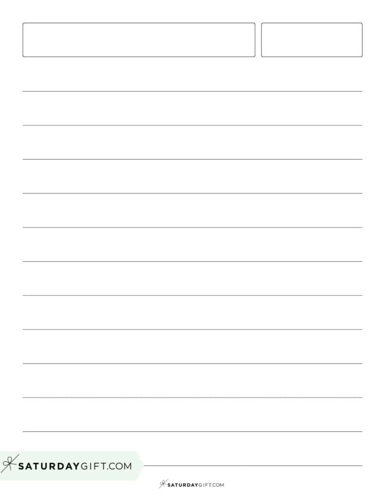 Lined Paper Printable Templates - 38 Free Printables | Saturdaygift in A4 Printable Lined Paper