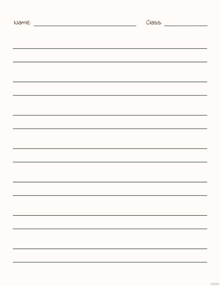 Lined Paper Template In Pages, Illustrator, Word, Psd, Pdf, Google pertaining to Printable 2 Line Paper