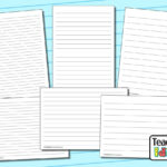 Lined Paper Templates   Teaching Ideas Within Lined Paper Landscape Printable