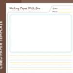 Lined Paper With Picture Box Free Google Docs Templategdoc On Within Printable Lined Paper With Picture Box Free