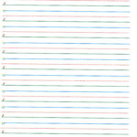 Lined Paper Writing Paper With Picture Drawing Space For Inside Grade 1 Paper Line Spacing Template