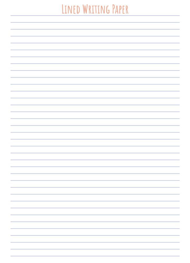Free Printable Paper with Lines For Writing
