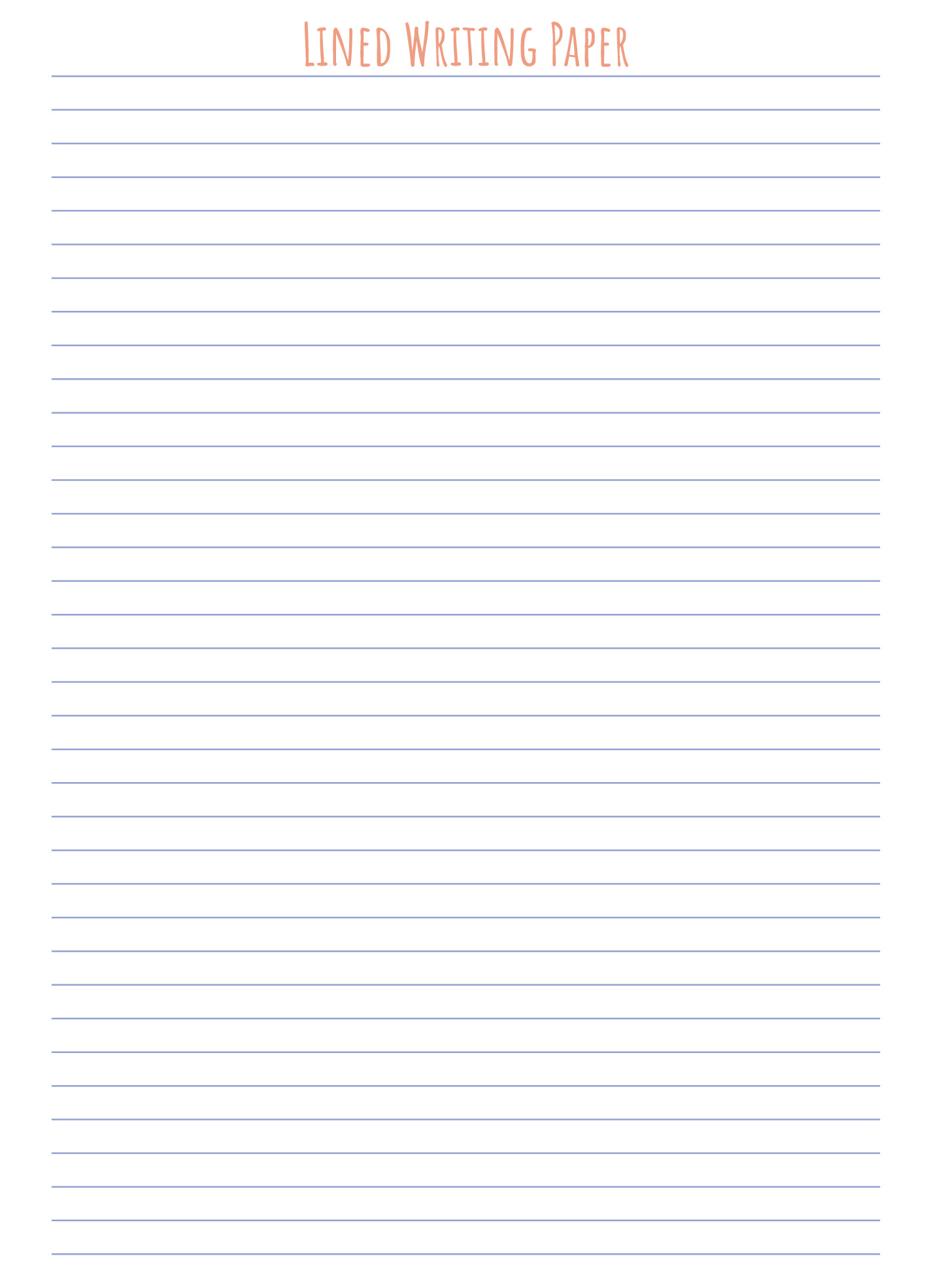 Lined Writing Paper Free Google Docs Template - Gdoc.io inside Lined Paper For Handwriting Printable