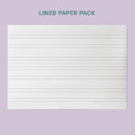 Liniertes Papier Querformat Druckbares Liniertes Papier Für With Regard To Ruled Paper Landscape Printable