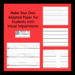 Make Your Own Adapted Paper – Paths To Literacy In Bold Lined Paper For Visually Impaired Printable