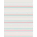 Pacon Newsprint Handwriting Paper, Skip A Line, Grades 2 3, 1/2 In With Printable Skip A Line Writing Paper