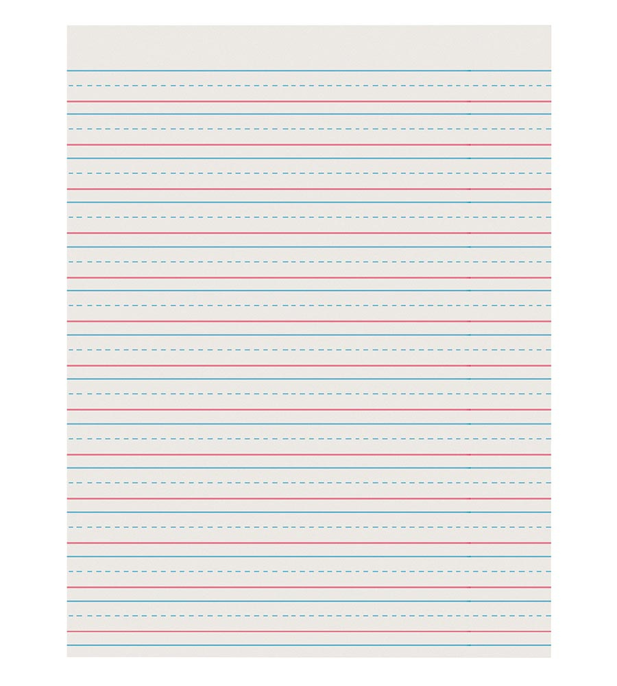 Pacon Newsprint Handwriting Paper, Skip-A-Line, Grades 2-3, 1/2 In with Printable Skip a Line Writing Paper