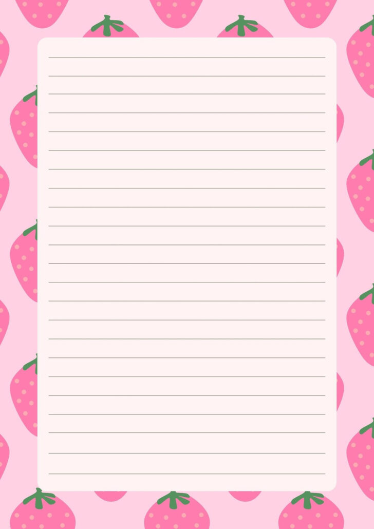 Printable Border Paper with Lines