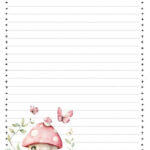 Pinнаталья On Письма In 2025 | Writing Paper Printable For Free Printable Mushroom Writing Paper