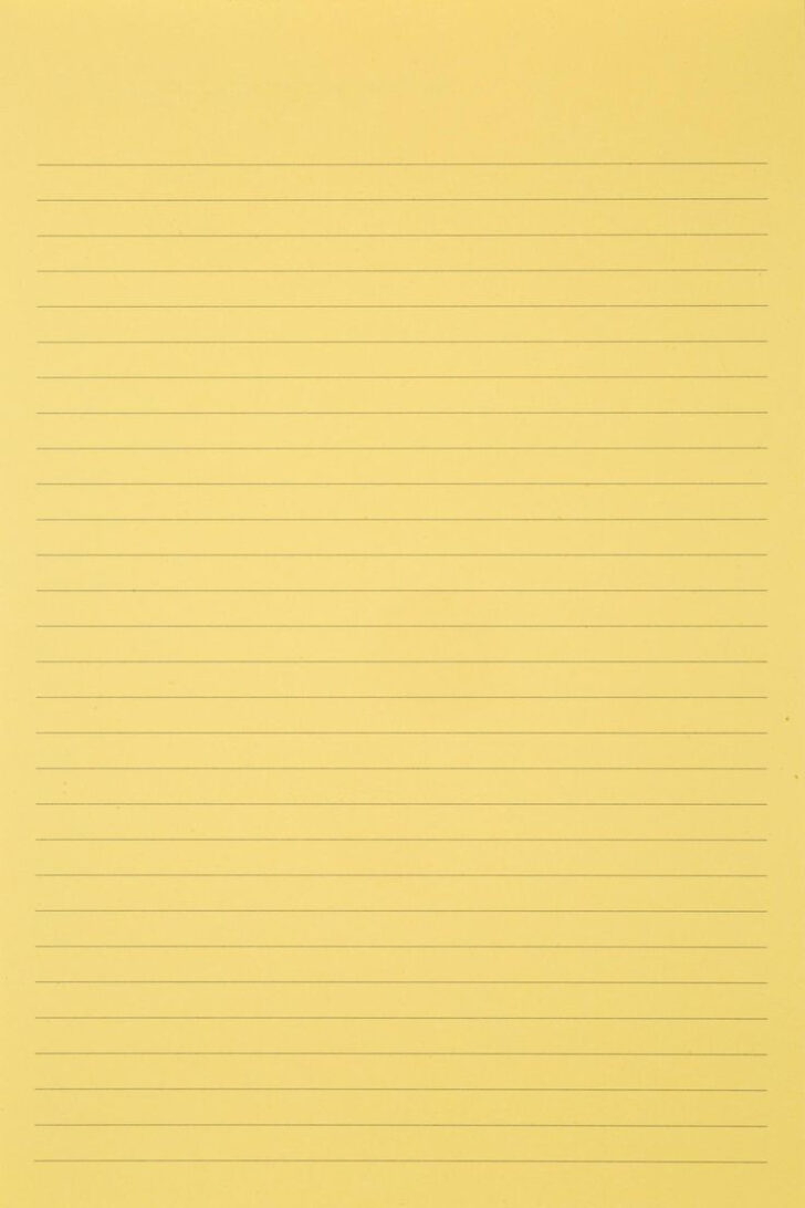Printable Yellow Lined Paper
