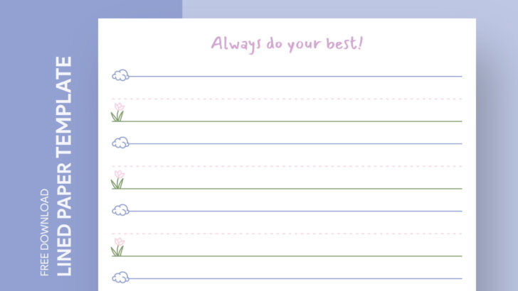Preschool Lined Paper Printable