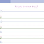 Preschool Lined Writing Paper Free Google Docs Template   Gdoc.io Intended For Lined Paper Printable Preschool
