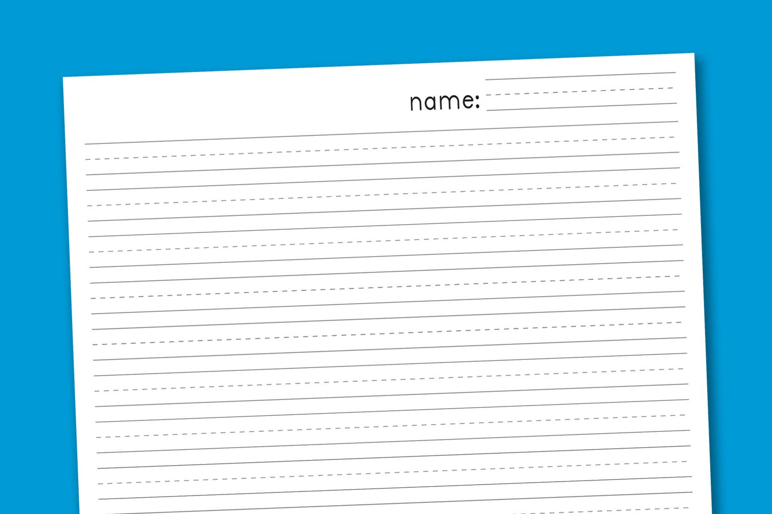 Primary Handwriting Paper - Paging Supermom throughout Lined Handwriting Paper Printable