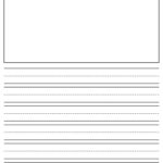 Primary Writing Paper Template   10 Free Pdf Printables | Printablee With Primary Lined Paper Free Printable