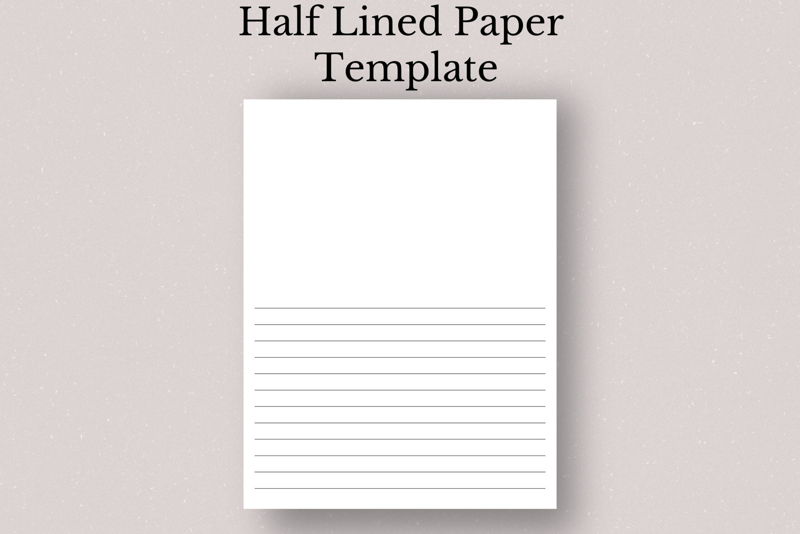 Printable Half Lined Paper, Half Lined Blank Paper, Story Telling with regard to Half Lined Paper Printable