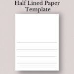 Printable Half Lined Paper, Half Lined Blank Paper, Story Telling Within Half Lined Half Blank Paper Printable