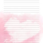 Printable Letter Paper   37 Cute & Decorative Writing Papers For Printable Lined Paper With Hearts