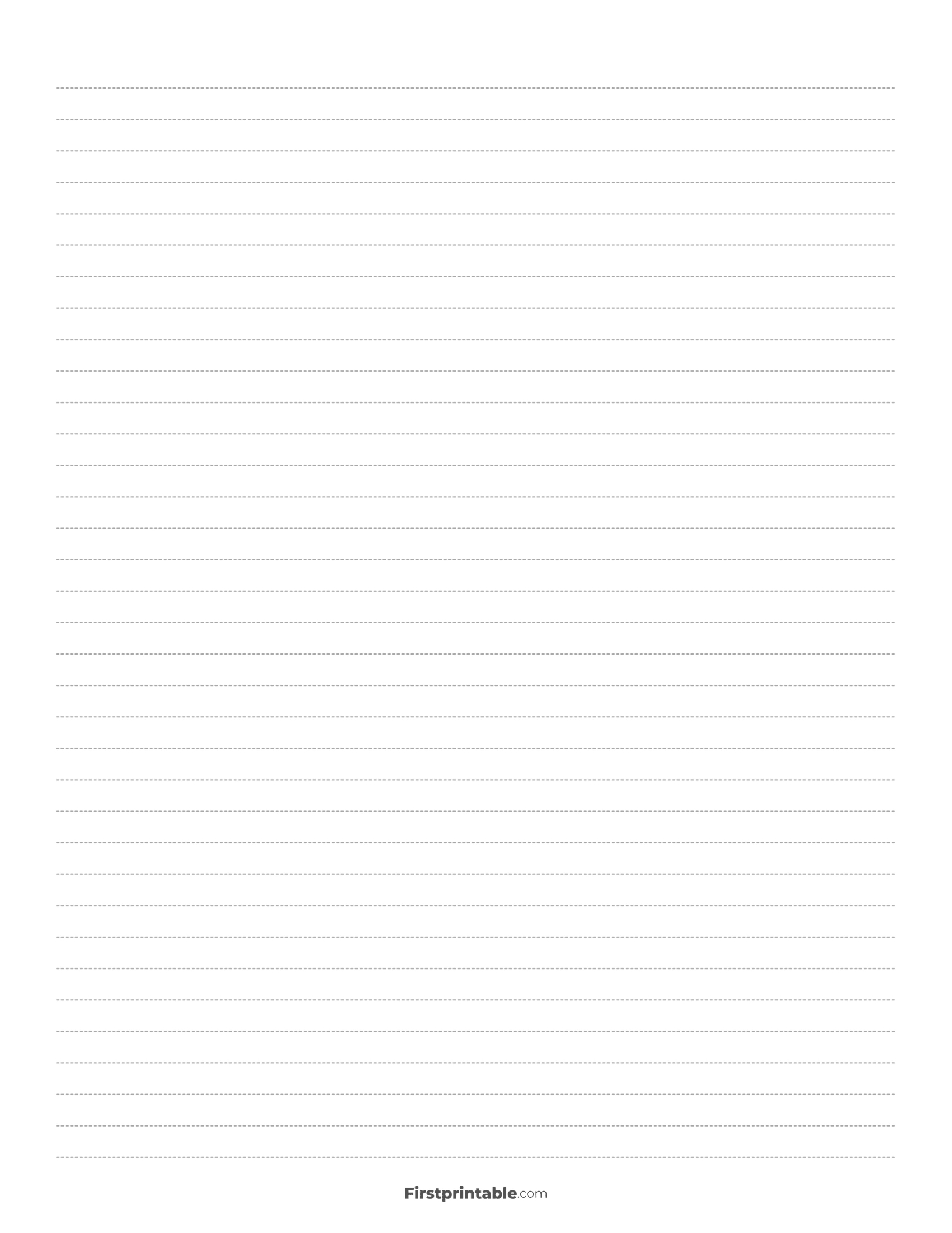 Printable Lined Paper | 30+ Free Templates inside Printable Horizontal Lined Paper