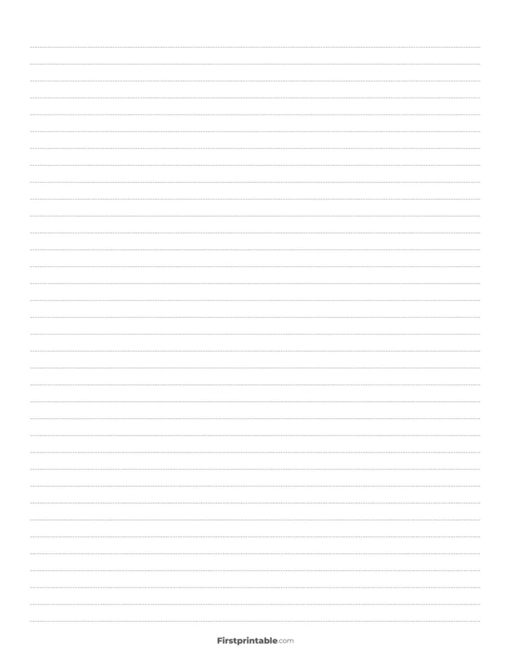 Printable Lined Paper For Calligraphy