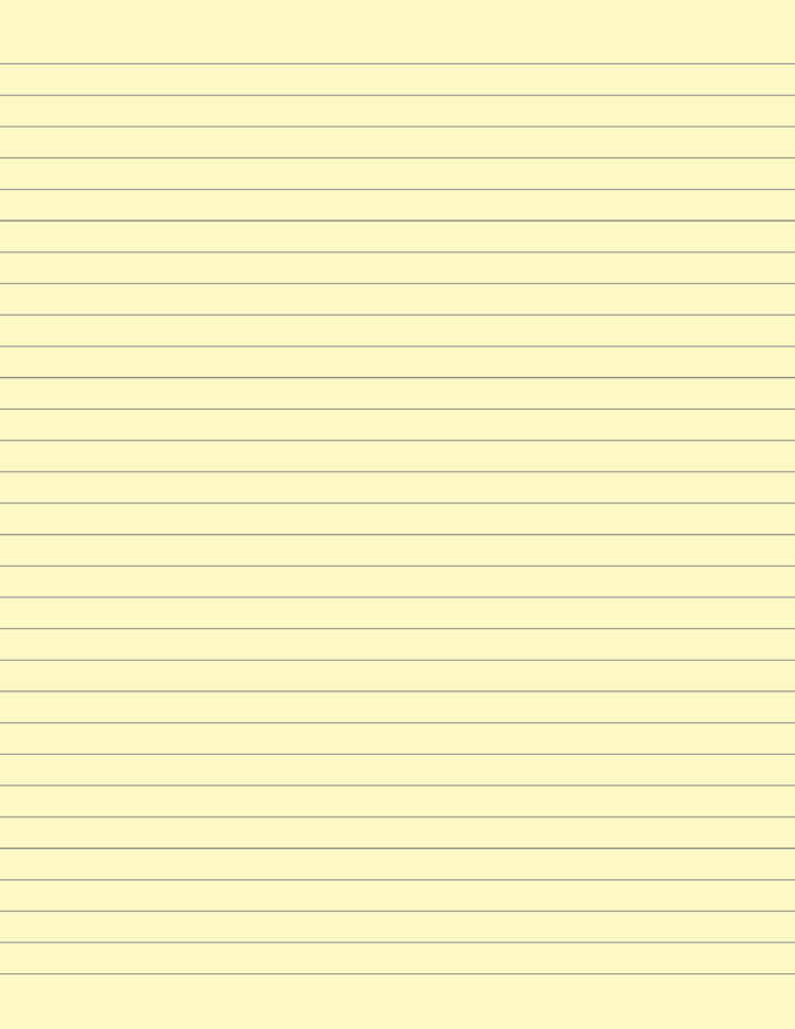 A4 Landscape Lined Paper Printable