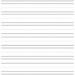 Printable Lined Paper   Children Elementary Age For Printable Lined Paper Kindergarten