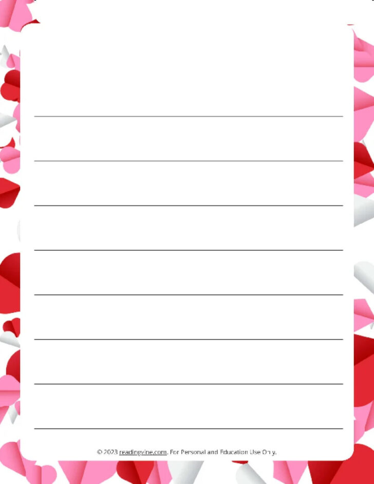 Printable Large Lined Writing Paper