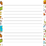 Printable Lined Paper   Over 100 Writing Paper Designs Within Printable Lined Paper With Border Free