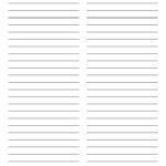Printable Lined Paper With Two Columns Inside Two Lined Paper Printable