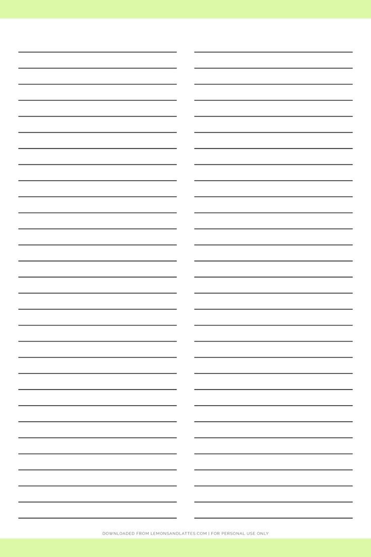 Printable Lined Paper With Two Columns inside Two Lined Paper Printable