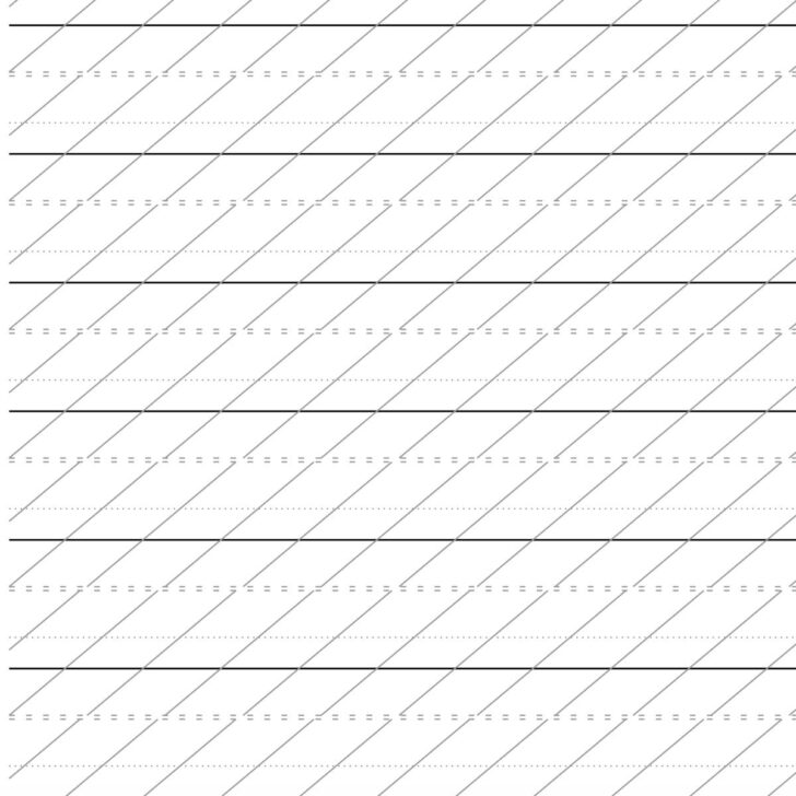 Calligraphy Lined Paper Printable