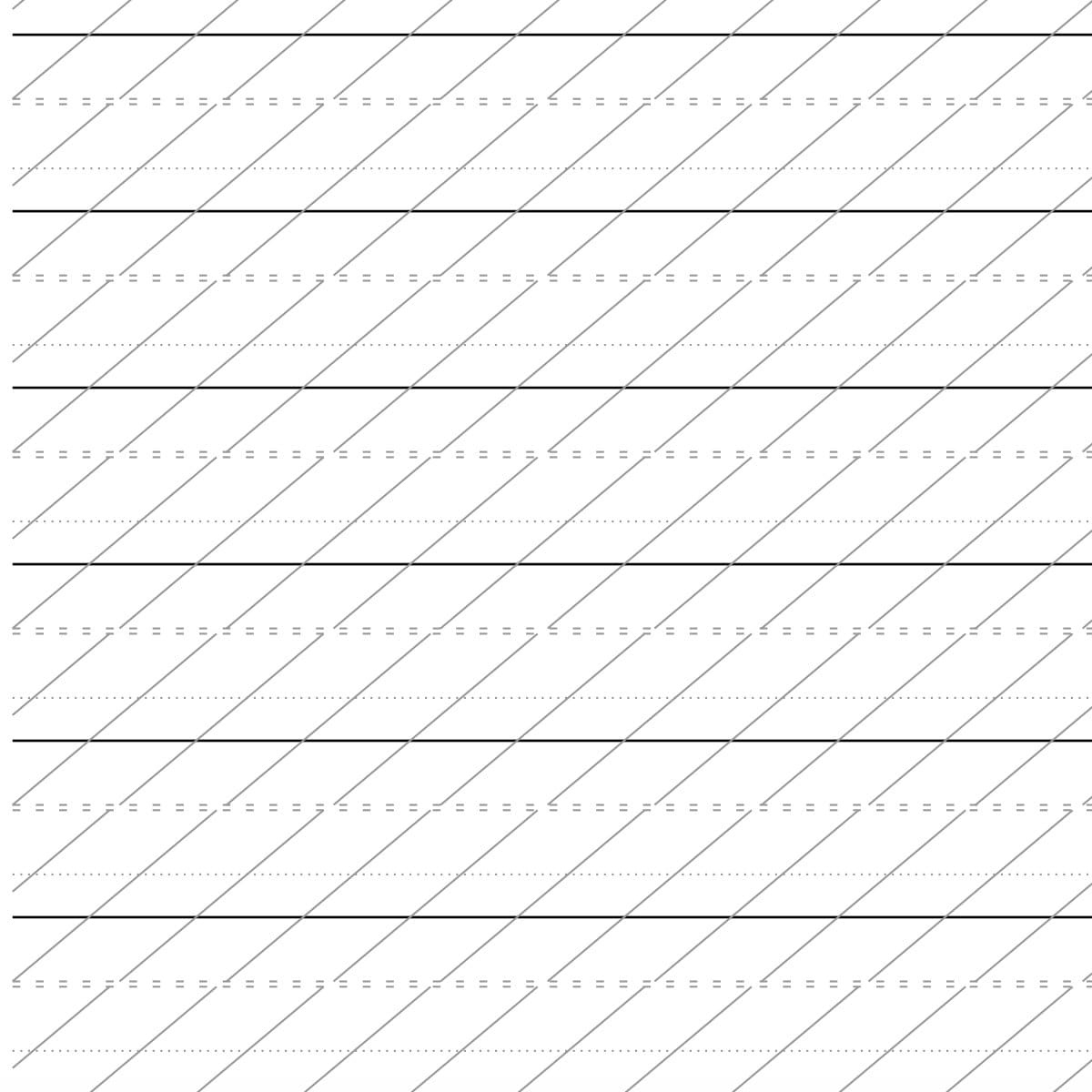 Printable Modern Calligraphy Practice Sheet - Etsy Uk in Calligraphy Lined Paper Printable