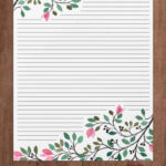 Printabled Lined Stationery – Free Pertaining To Printable Floral Lined Paper
