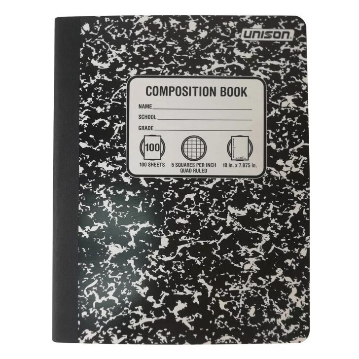 Free Printable Composition Lined 9.75×7.5 Paper Template