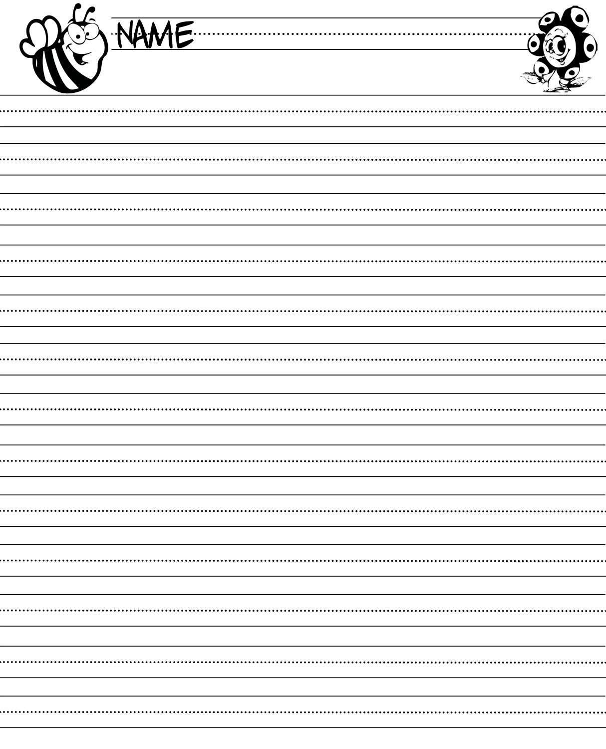 Sergio&amp;#039;S Classroom Printables: Writing Paper with Printable Lined Paper For 2Nd Grade