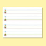 Sky Plane Grass Worm Paper [Free Printable] Regarding Sky Plane Grass Worm Line Writing Paper Printable