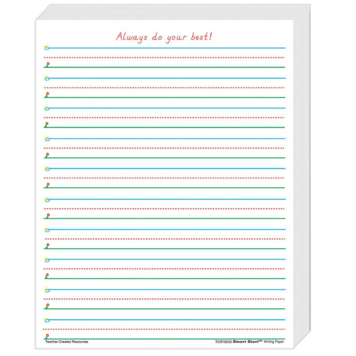 1st Grade Lined Paper Printables