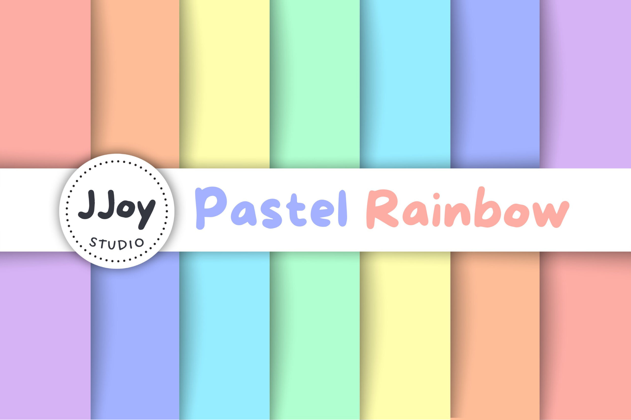 Solid Rainbow Digital Paper, Pastel Rainbow Printable Paper regarding Colored Paper Printable