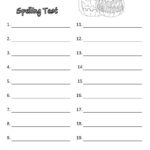 Spelling Test Paper   Teaching Squared Throughout Free Printable Lined Spelling Test Paper