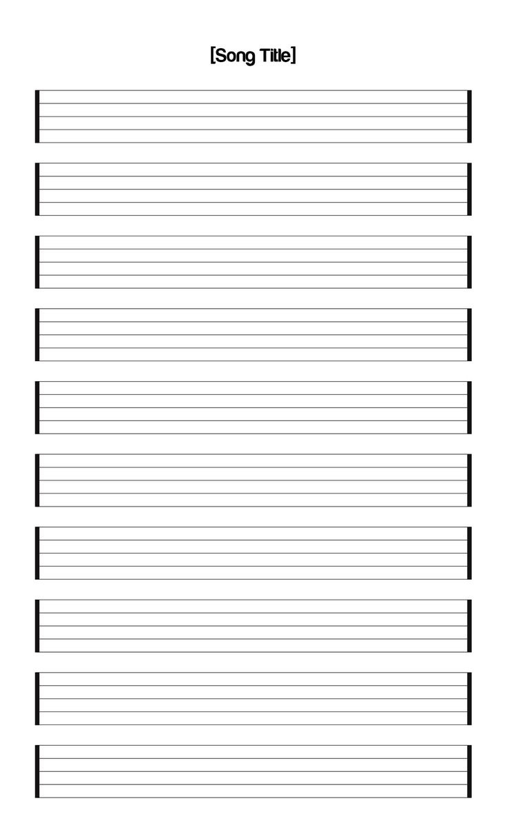 Staff Paper Blank Sheet Music - 10 Free Pdf Printables | Printablee throughout Printable Lined Music Paper